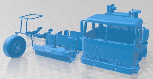 autocar acx truck 2021 printable cabin Modèles 3D en vedette .c4d .max .obj .3ds .fbx .stl .blend 