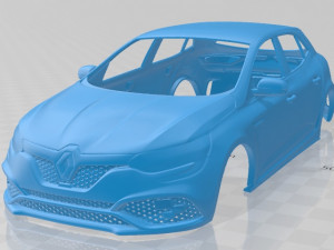 renault megane rs trophy 300 2018 printable body car 3D 프린트 모델