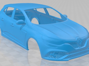 renault megane rs trophy 300 2018 printable body car Modello di stampa 3D