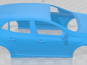 renault megane rs trophy 300 2018 printable body car Modello di stampa 3D