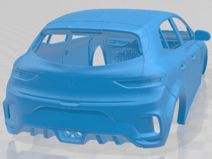 renault megane rs trophy 300 2018 printable body car Modello di stampa 3D