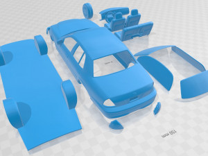crown victoria 2005 printable car 3D Baskı Modeli