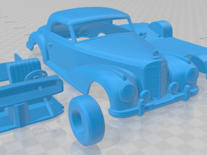 mercedes benz 300 w188 s coupe 1951 printable car Modello di stampa 3D