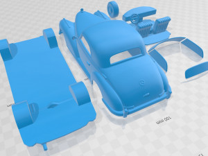 mercedes benz 300 w188 s coupe 1951 printable car Modello di stampa 3D