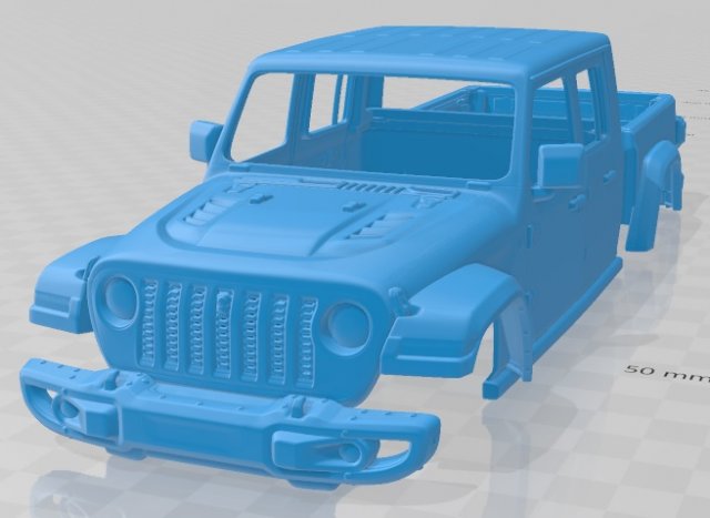 jeep gladiator 2020 printable body car 3D Принт Модель .c4d .max .obj .3ds .fbx .stl .blend 