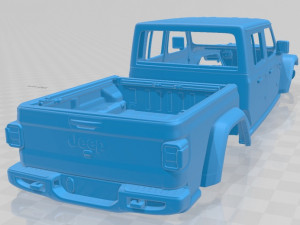 jeep gladiator 2020 printable body car 3D Принт Модель