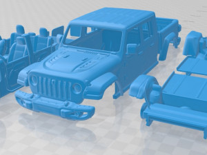 jeep gladiator 2020 printable car Modèles 3D en vedette