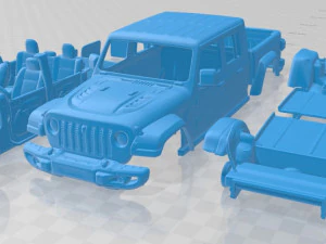 mobil jeep gladiator 2020 yang dapat dicetak Model Cetak 3D