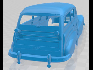 pontiac streamliner eight station wagon 1947 printable body car 3D Принт Модель