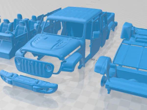mobil jeep gladiator 2020 yang dapat dicetak Model Cetak 3D