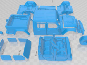 jeep gladiator 2020 printable car 3D Print Model