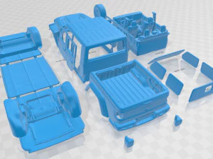 jeep gladiator 2020 printable car 3D Print Model