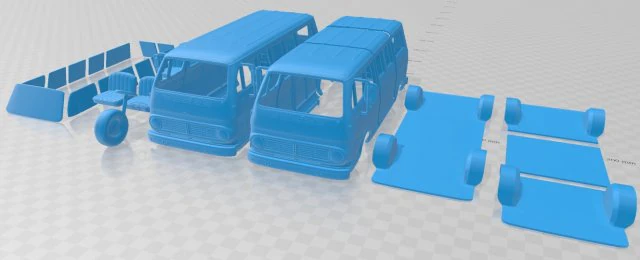 chevrolet sportvan 1968 printable van 3D Print Model .c4d .max .obj .3ds .fbx .stl .blend 