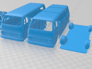 chevrolet sportvan 1968 printable van 3Dプリントモデル