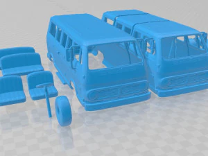 chevrolet sportvan 1968 printable van 3D Print Model