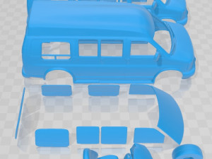gmc savana cargo van yf7 upfitter 1997 printable van Modello di stampa 3D