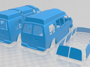 gmc savana cargo van yf7 upfitter 1997 printable van Modello di stampa 3D
