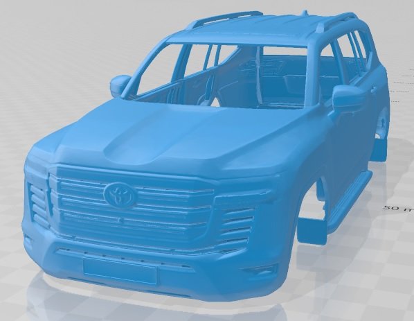 toyota land cruiser 2022 printable body car Modèles 3D en vedette .c4d .max .obj .3ds .fbx .stl .blend 