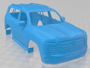toyota land cruiser 2022 printable body car Modèles 3D en vedette
