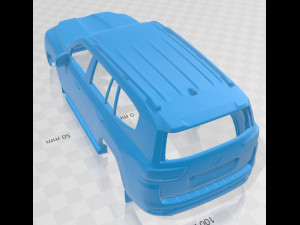 toyota land cruiser 2022 printable body car Modèles 3D en vedette