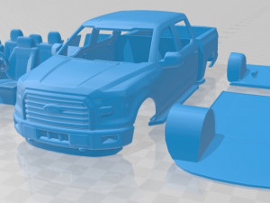 f 150 super crew cab xlt 2014 printable car 3D Print Model