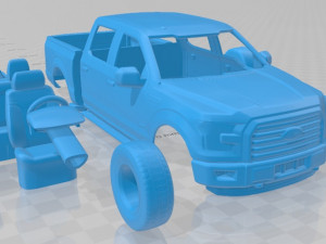 f 150 super crew cab xlt 2014 printable car 3D प्रिंट मॉडल