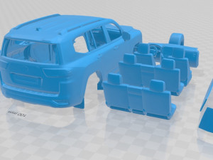 toyota land cruiser 2022 printable car 3D Принт Модель