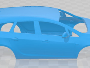 opel astra sports tourer 2012 printable body car Modello di stampa 3D