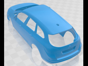 opel astra sports tourer 2012 printable body car Modello di stampa 3D