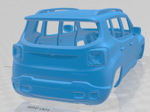 jeep renegade 2019 printable body car 3D Принт Модель