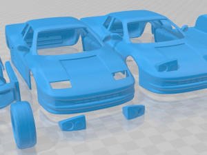 ferrari testarossa 1986 printable car 3D Print Model