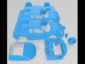 ferrari testarossa 1986 printable car 3D Print Model