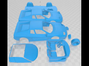 ferrari testarossa 1986 printable car 3D Print Model