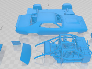 plymouth roadrunner nascar 1971 printable car Modèles 3D en vedette