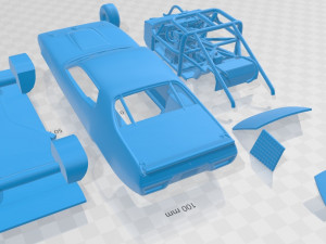 plymouth roadrunner nascar 1971 printable car Modèles 3D en vedette