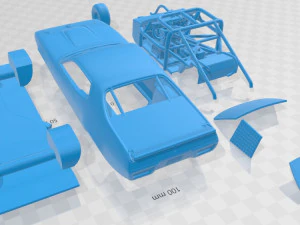 plymouth roadrunner nascar 1971 printable car 3D Print Model