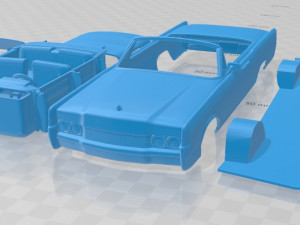 lincoln continental convertible 1968 printable car 3Dプリントモデル