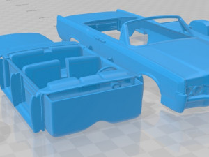 lincoln continental convertible 1968 printable car 3D 打印模型
