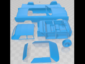 lincoln continental convertible 1968 printable car 3D 打印模型