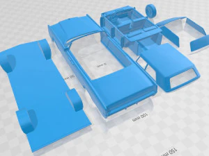 lincoln continental convertible 1968 printable car 3D Print Model