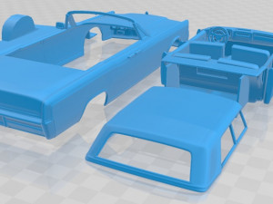 lincoln continental convertible 1968 printable car 3D 打印模型
