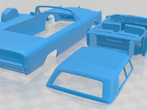 lincoln continental convertible 1968 printable car 3D Print Model
