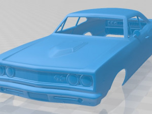 dodge coronet rt hardtop coupe 1968 printable body car Modelo de impresión 3D
