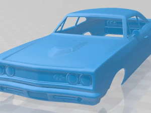 dodge coronet rt hardtop coupe 1968 printable body car 3D Print Model