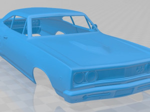 dodge coronet rt hardtop coupe 1968 printable body car Modelo de Impressão 3D