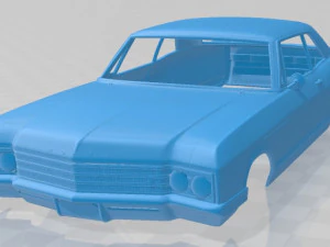 뷰익 일렉트라 225 스포츠 쿠페 1966 인쇄 가능한 차체 자동차 3D 프린트 모델