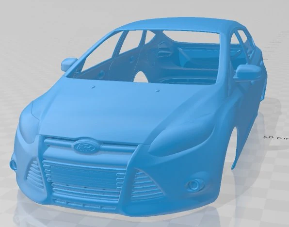 focus hatchback 2011 printable body car 3D Print Model .c4d .max .obj .3ds .fbx .stl .blend 