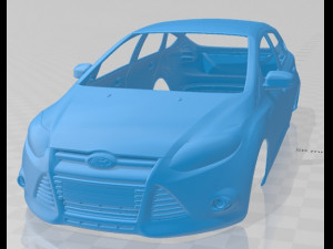 focus hatchback 2011 printable body car 3D Print Model