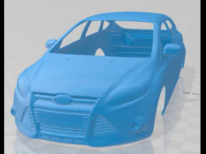 Carrozzeria stampabile Focus Hatchback 2011 Modello di stampa 3D