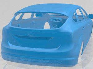 focus hatchback 2011 printable body car Modelo de Impressão 3D